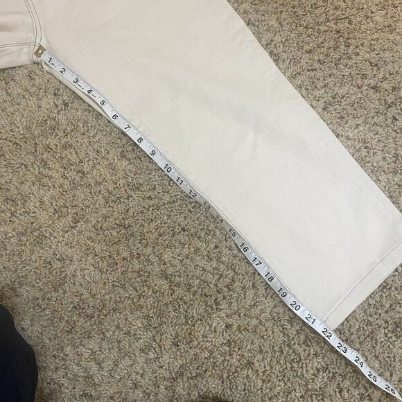 Joe's Jeans Size 28 The OG High Rise Straight Ankle Jeans Ecru Cream - Picture 16 of 16